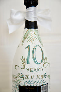 Custom Hand-Painted Champagne Bottle - Bachelorette, Bridal, Wedding, Anniversary Gift